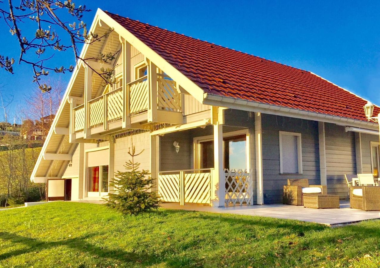 Chalet Le Flocon Bleu - Mauselaine Avec Vue Sur Le Lac De Gérardmer Екстериор снимка