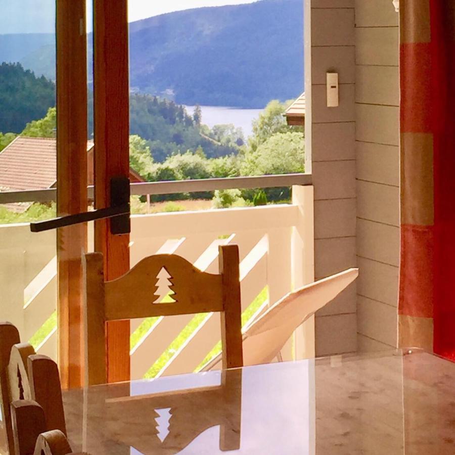 Chalet Le Flocon Bleu - Mauselaine Avec Vue Sur Le Lac De Gérardmer Екстериор снимка
